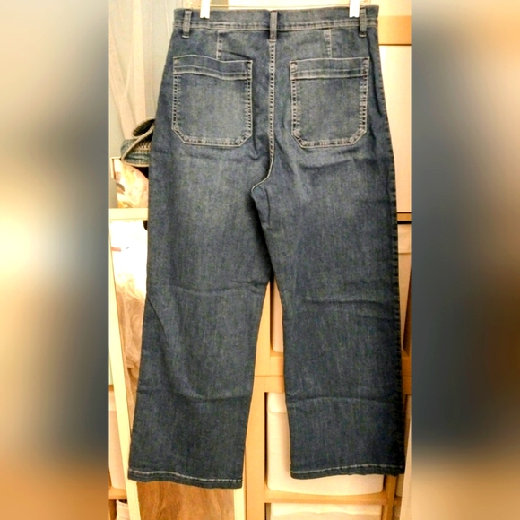 Jessica Simpson Starstruck High Rise Wide Leg Blue Jeans NWT - Picture 2 of 10